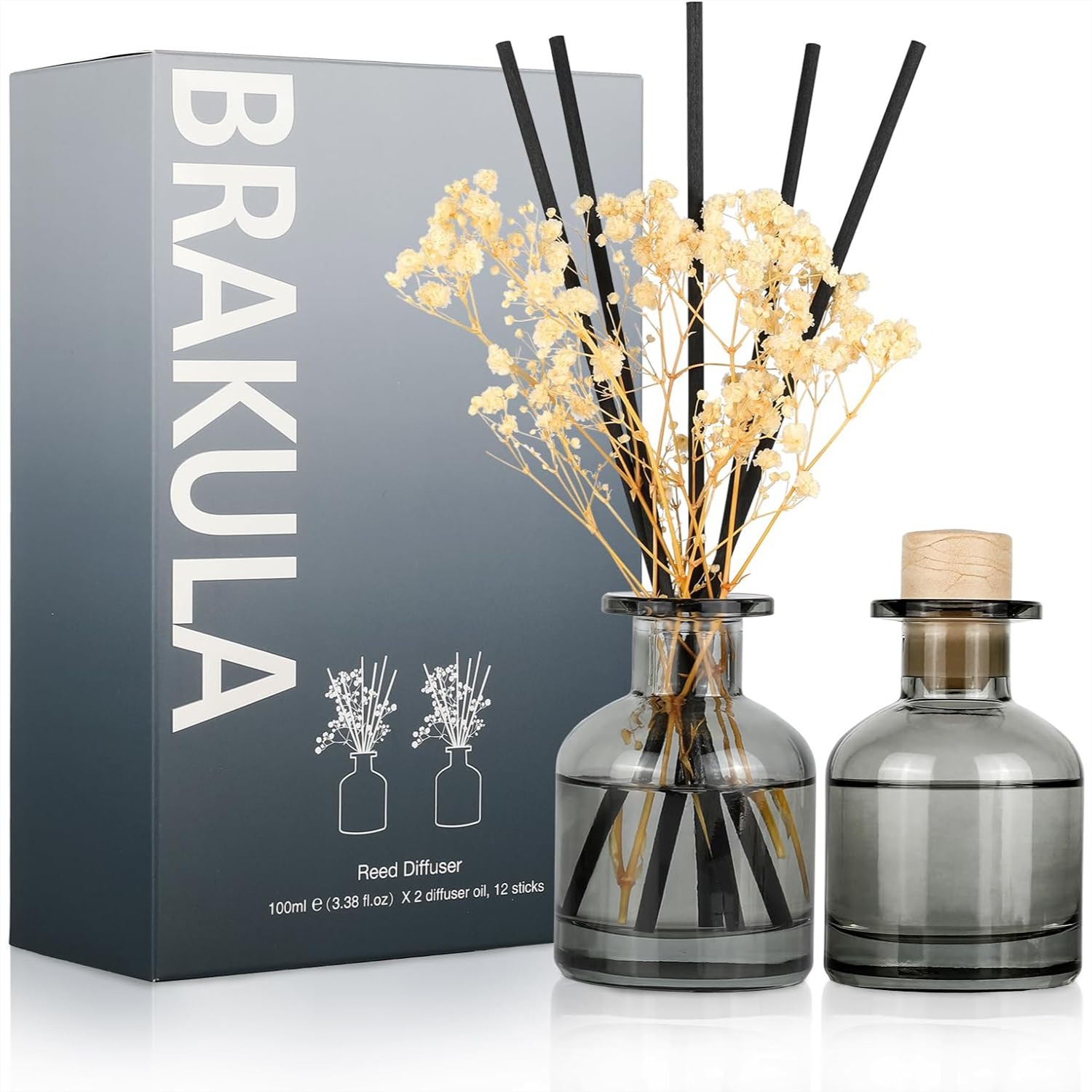 Home Fragrance Fresh Linen - 2 Pack Reed Diffuser Set Fresh