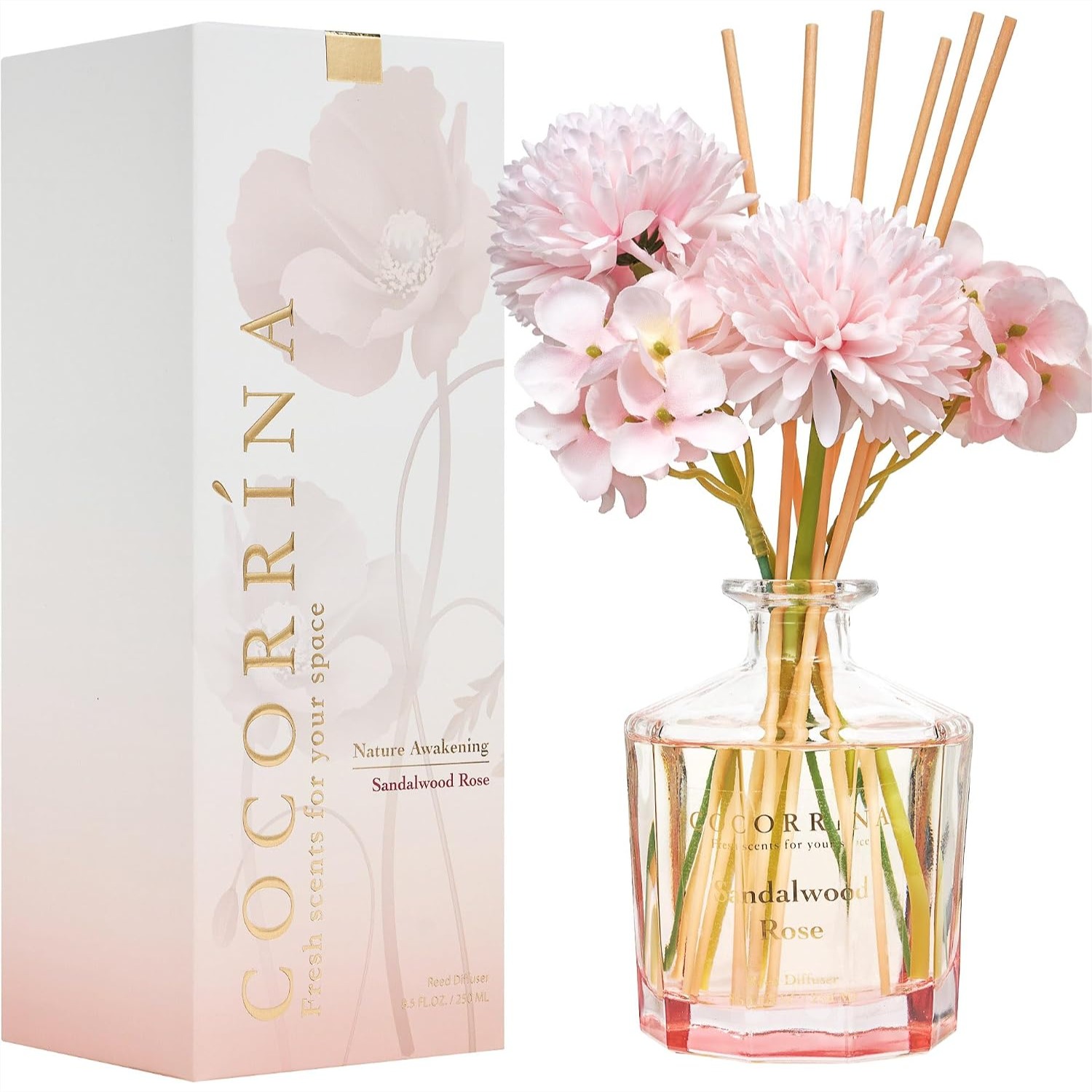 In Home Fragrance Products - Reed Diffuser Sandalwood Rose 8.5oz with