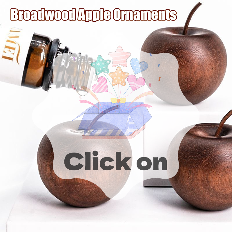 Home Fragrance Oil - 1PCS Of Wooden Apple Shaped Essential
