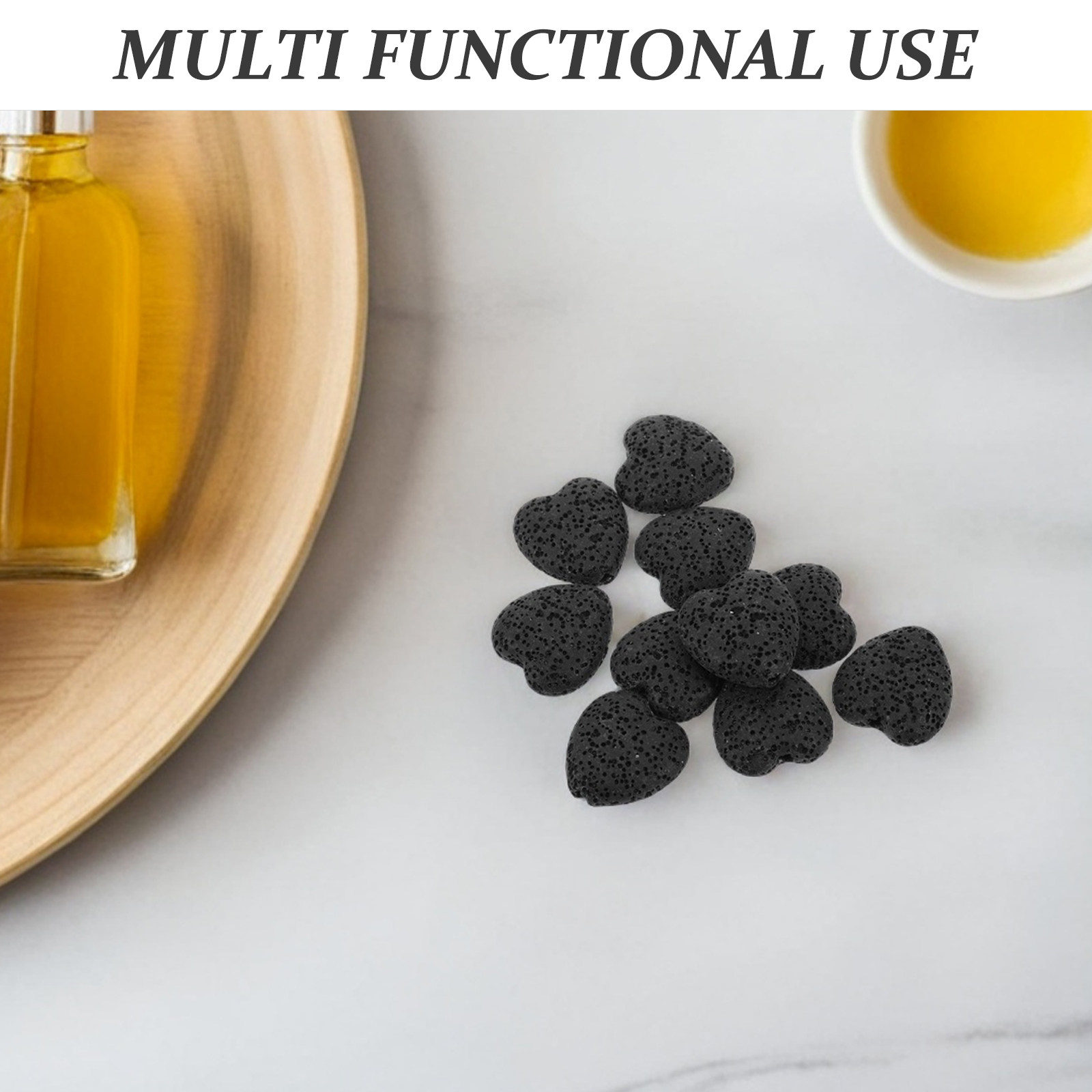 20Pcs Heart Volcanic Lava Rock - Home Fragrance Oil avis et prix