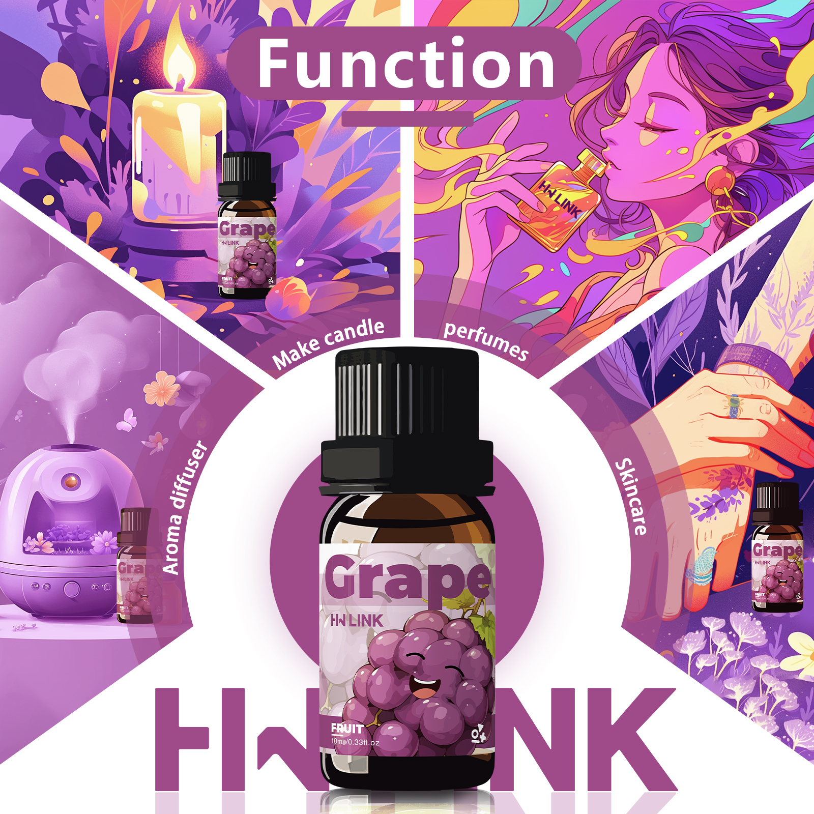Grape Essential Oil 10ml Perfu - Home Fragrance Oil avis et prix