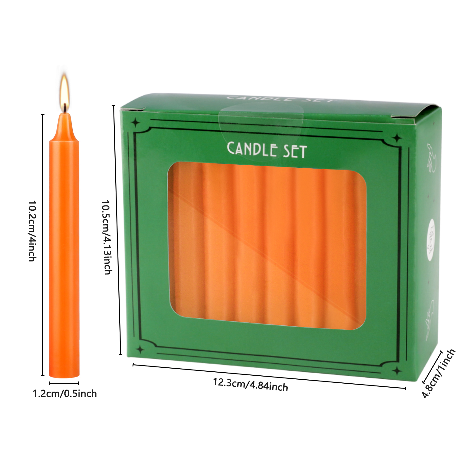 Orange 40 Pcs 4Inch Waxs, Drip - Quality Home Fragrance avis et prix