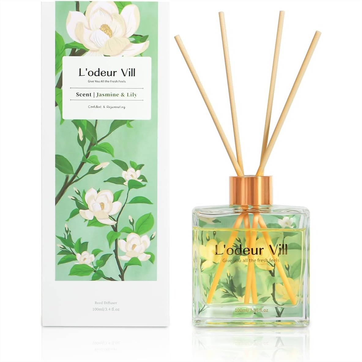 Jasmine Lily Reed Diffuser Set - In Home Fragrance Products avis et prix