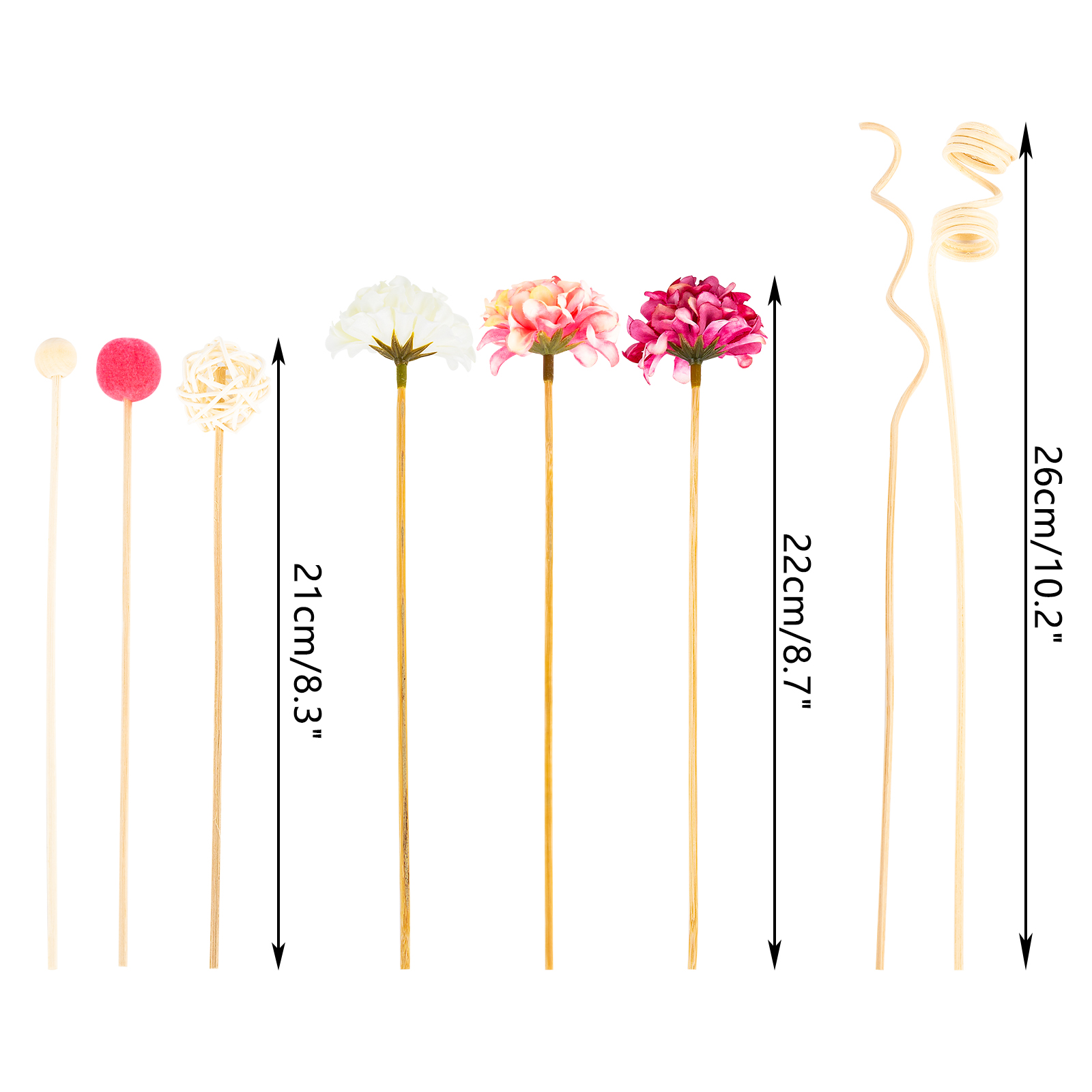 NEW 10PCS Pink Hydrangea Flowe - Home Fragrance Diffuser Sticks avis et prix