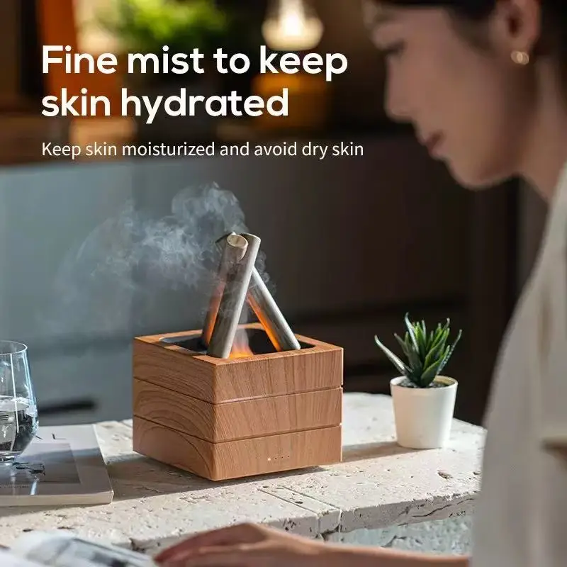 Air Humidifier Flame Essential - Home Fragrance Leather Diffuser avis et prix