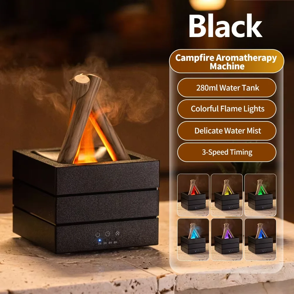 Air Humidifier Flame Essential - Home Fragrance Leather Diffuser avis et prix