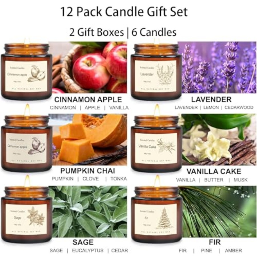 Scented Candles Gift Set for H - Home Fragrance Long Lasting avis et prix