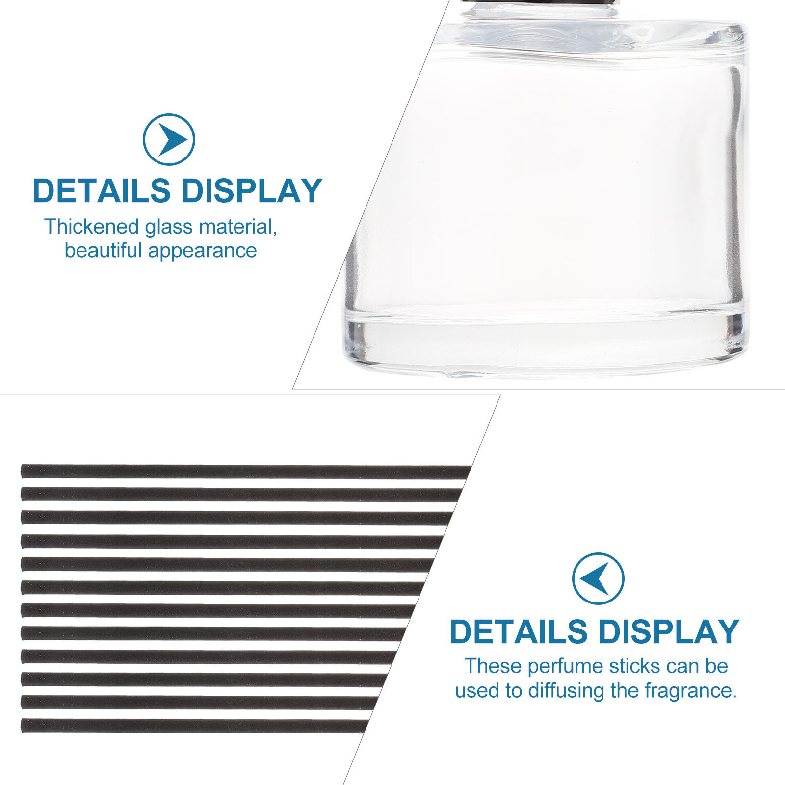 1Set Premium Glass Aroma Diffu - Home Fragrance Leather Diffuser avis et prix