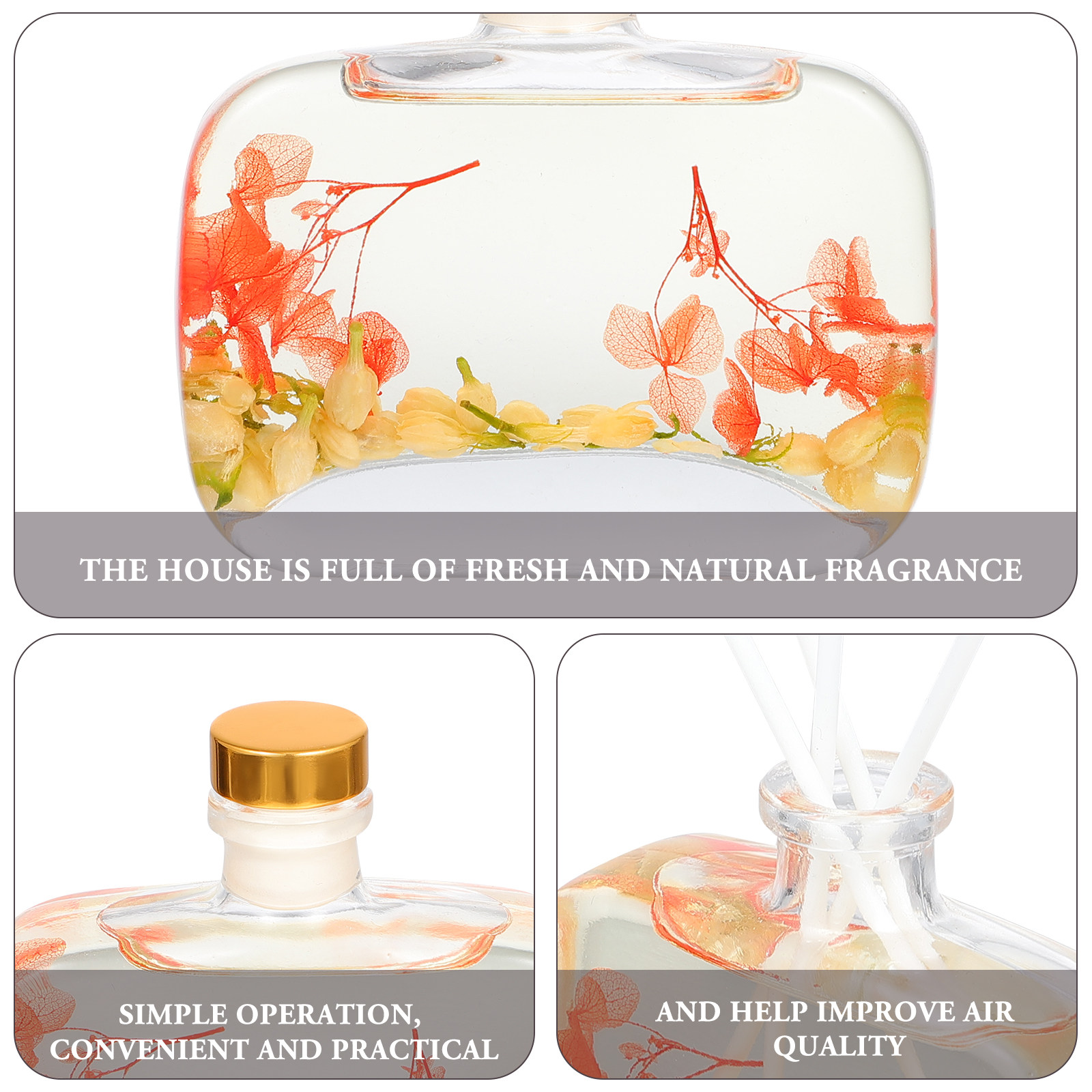 1Set Rattan Stick Aroma Oil Di - Home Fragrance Leather Diffuser avis et prix
